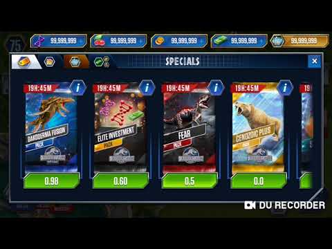 Jurassic world the game 50 fear card pack opening 8/4/2019