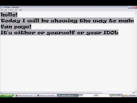 TUTORIAL: How to make a Facebook Fan Page