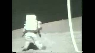 Apollo 17 Astronaut Falls on the Moon | Video
