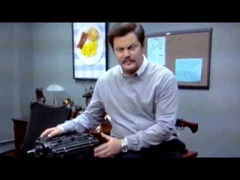 Ron Swanson Typewriter