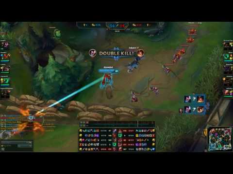 Support thresh vs mid taliyah 1v1