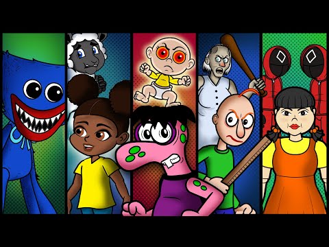 TCHONGO em 5 HISTÓRIAS | Huggy Wuggy (Poppy Playtime), Amanda Aventureira, Baldis, Round 6 e mais!