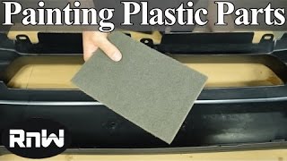 How to Paint Plastic Car Parts - Raw or Primed Bumper Cover