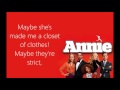 Maybe Lyrics Annie 2014