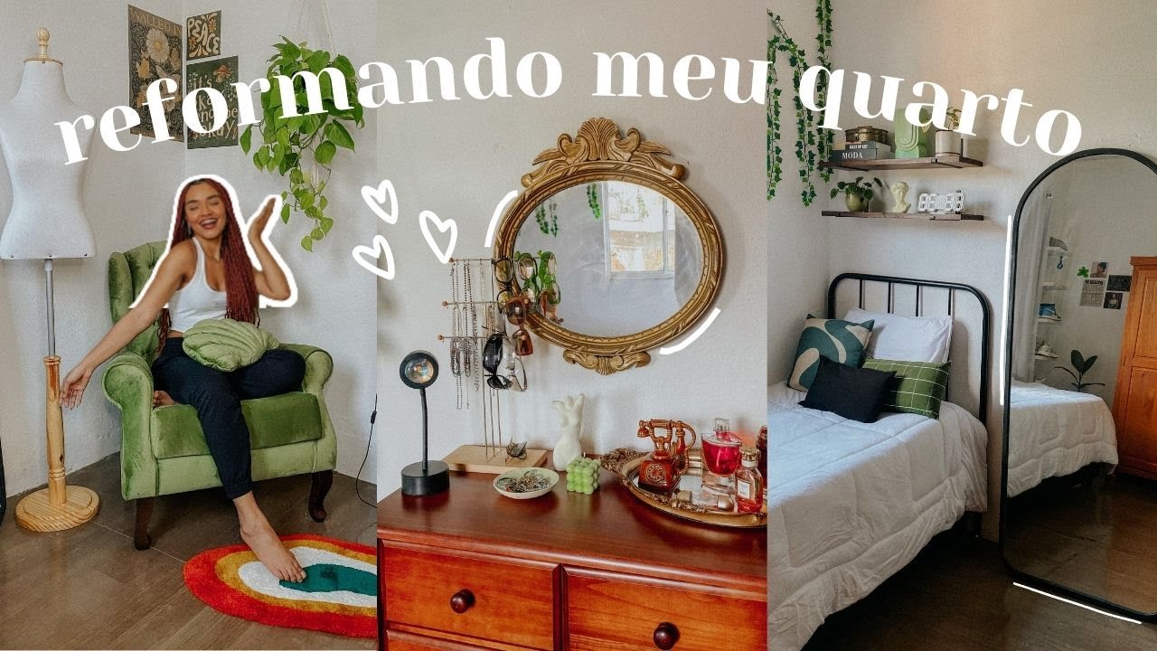REFORMANDO MEU QUARTO DO ZERO ♡ *decoração pinterest e vintage*