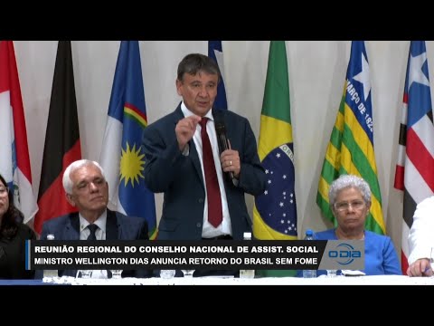 Ministro Wellington Dias se pronuncia em reunião regional de Assistência Social 27 04 2023