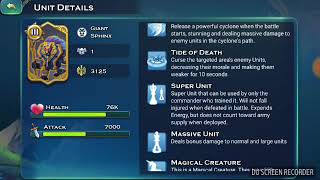 Giant Sphinx void stage 20 Art of conquest AOC gameplay