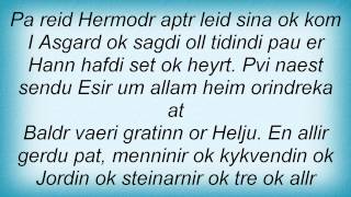 Burzum - Illa Tidandi Lyrics