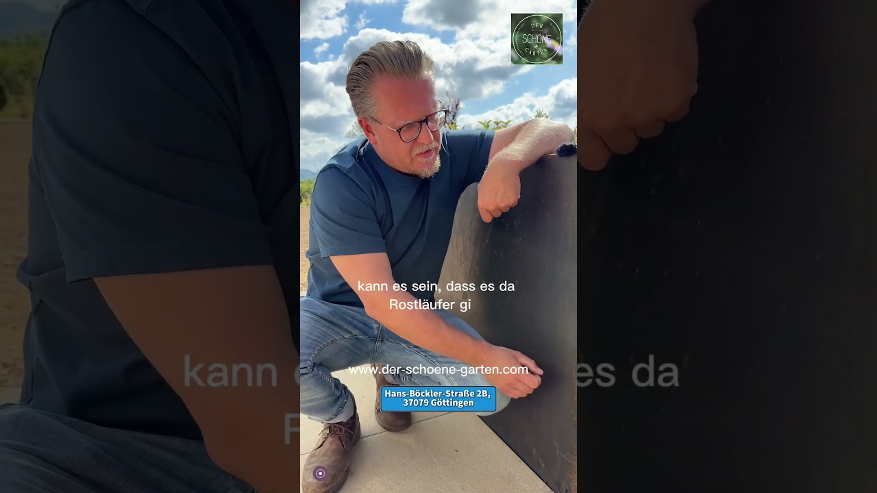 Tip zum Umgang mit Cortenstahl, Der Schöne Garten nin Göttingen