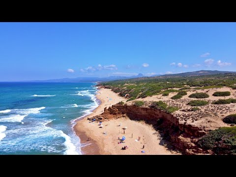 Spiaggia di Scivu | Costa sud-occidentale della Sardegna | Costa Verde | Arbus | DJI Mini 2 footage