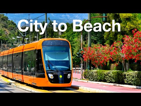 Greece's Beautiful Beach Tram in Athens