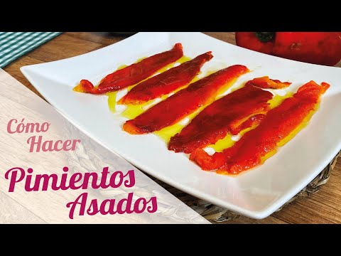 PIMIENTOS ASADOS AL HORNO | Receta fácil para asar pimiento rojo