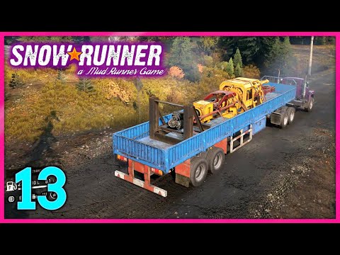 SnowRunner Gameplay Part 13 | Black River / Michigan