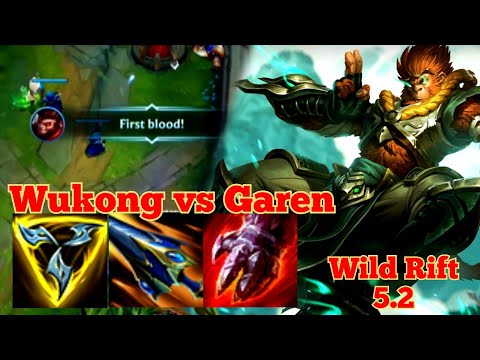 Wukong Top vs Garen - Wild Rift 5.2a Baron Lane