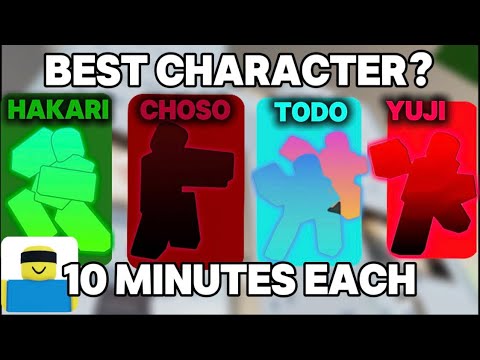 Using the four best characters in Jjs // jujutsu shenanigans // #jjs #jujutsushenanigans #roblox 