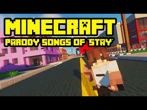 Minecraft Songs - ♬ "Minecraft" - A Minecraft Parody of "Stay" BY Justin Bieber and Kid LAROI Full Minecraft Animation