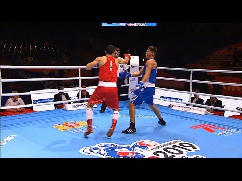 Round of 16 (81kg)  RUZMETOV Dilshodbek (UZB) vs ARADOAIE Paul Andrei (ROU) /AIBA World 2019