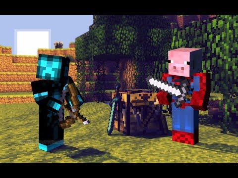 Minecraft Hunger Games! Game #1 - Super Overpowered Bow! :(
