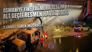 Osmaniye’de Gece Şiddetli Yağmur Etkili Oldu!