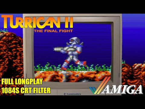 Turrican 2: The Final Fight Longplay - Commodore Amiga - 1084s CRT Filter   4K