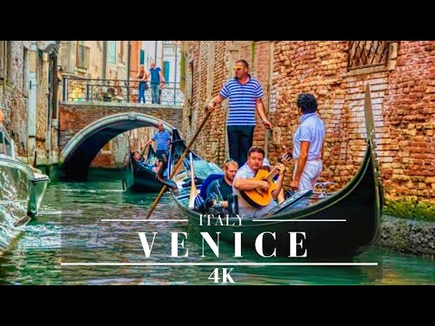 Venice Italy 4K 🇮🇹 Canal Tour Beautiful Footage (The Floating City)