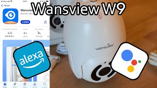 Wansview W9 WLAN IP Kamera mit Amazon Alexa und Google Assistant verbinden