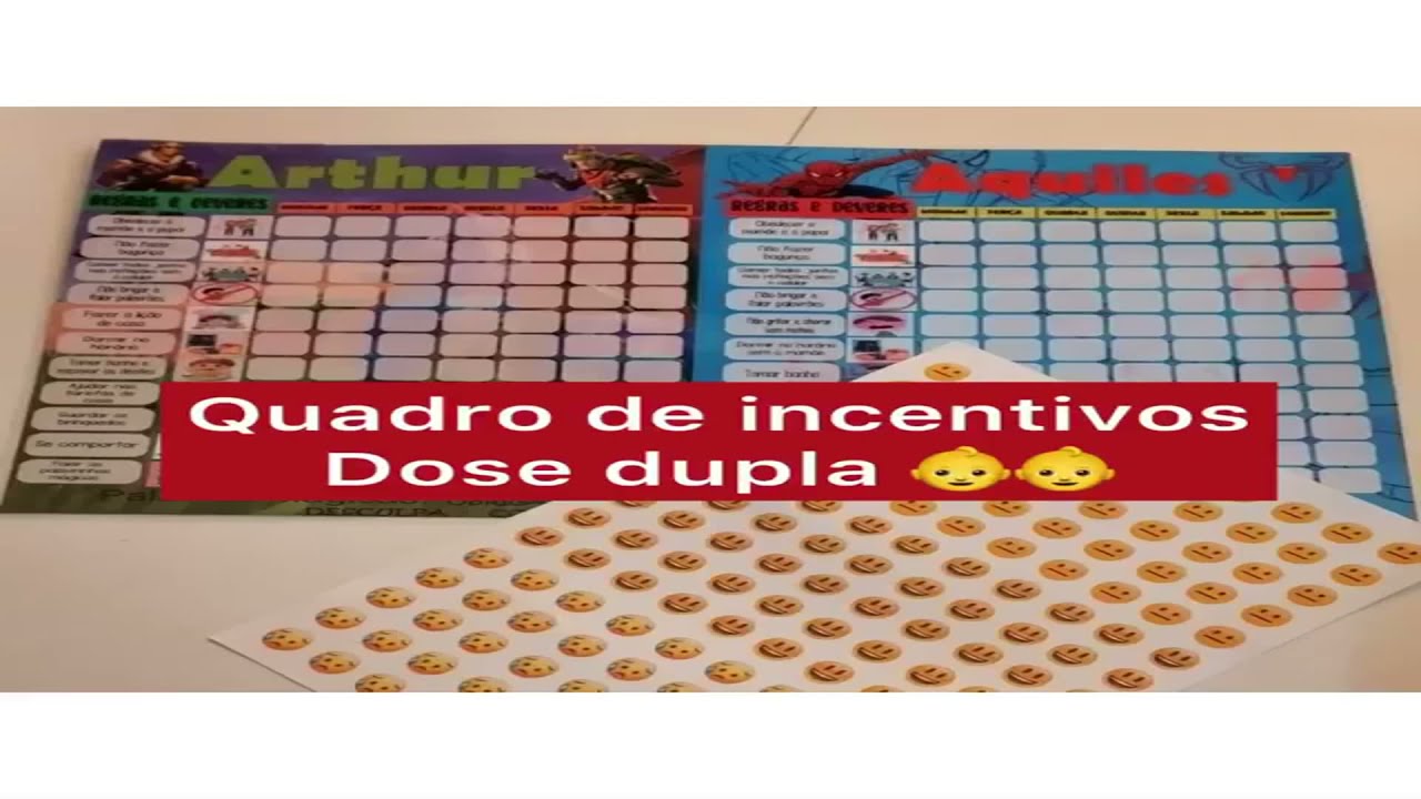 Quadro de Incentivos Personalizados para Crianças - Net Link