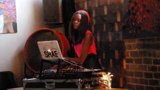 DJ Shae (Shannone Holt) DJing CosMo-Sis