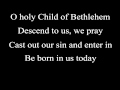 O Little Town of Bethlehem (lyrics) - Steven Curtis ...