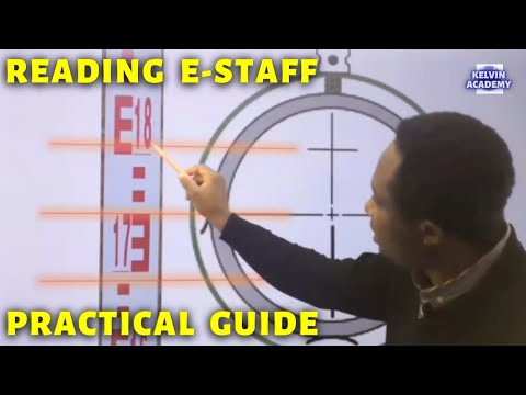 SURVEYING: What is the Top, Middle and Bottom Hairs STAFF Readings?