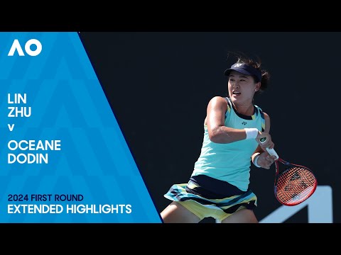 Lin Zhu v Oceane Dodin Extended Highlights | Australian Open 2024 First Round