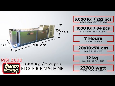 MBI 3000 Block Ice Machine Video 9