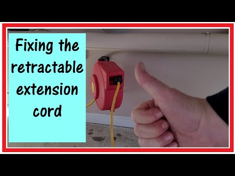 Fixing the retractable extension cord