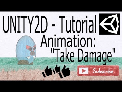 Unity2D Platformer Tutorial 018: How to add a "Take Damage" Animation for Beginners