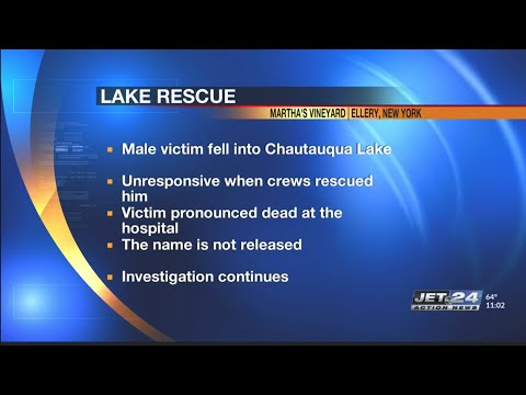 Man dies after falling into Chautauqua Lake