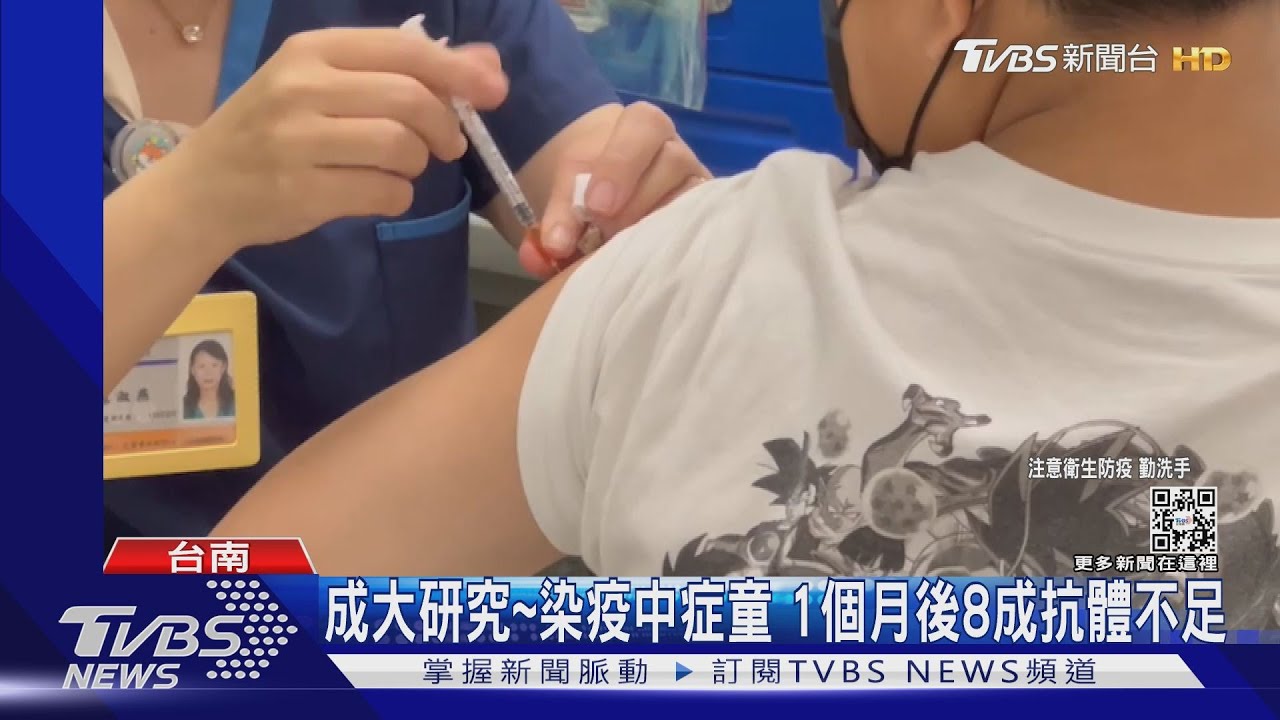 成大最新研究!染疫中症兒童 1個月後8成抗體不足