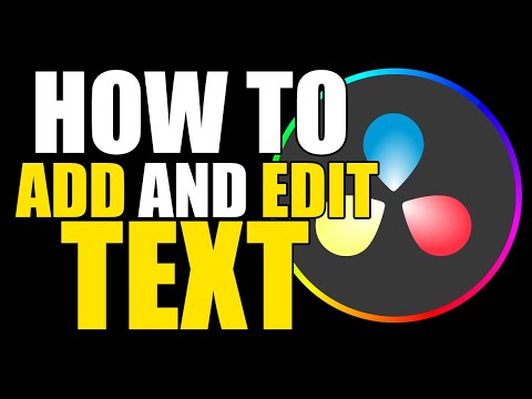 How To Add Text In Davinci Resolve 17