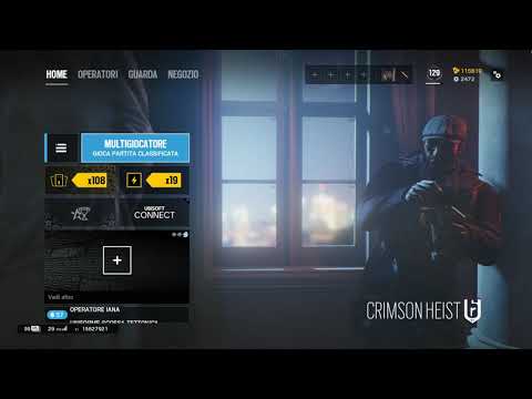 Rainbow Six: Siege - Crimson Heist's Menu Screen