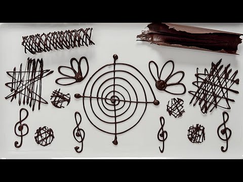 Chocolate Decoration for Desserts! (Piped Chocolate Garnishes)