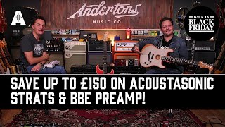 Video thumbnail for Save Up to £150 on Fender's Acoustasonic Strat & BBE Preamp - The Perfect Rig for Hybrid Players! by Andertons Music Co