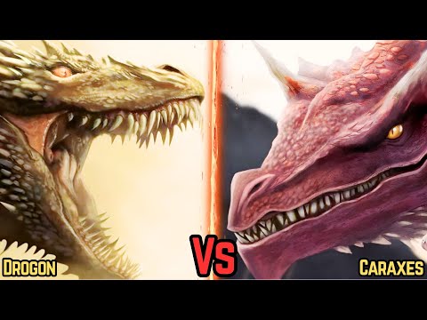 Drogon (Game Of Thrones) Vs Caraxes (House Of The Dragon): Who Is Stronger?#Caraxes #DrogonVsCaraxes