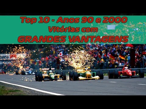 TOP 9 Vitórias com ENORMES VANTAGENS nos Anos 90 e 2000 + BÔNUS | Desvendando a F1 S04E21