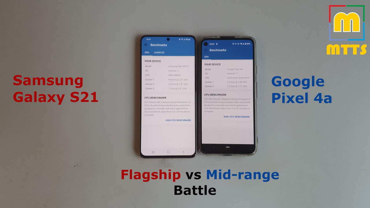 Flagship vs Mid-range Battle --- Samsung Galaxy S21 vs Google Pixel 4a