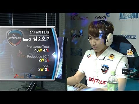 [SPL2014] Parting(SKT1) vs herO(CJ) Set1 Yeonsu -EsportsTV,SPL