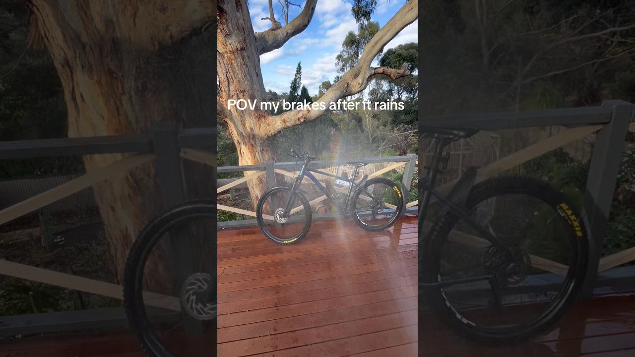 비 온 뒤 MTB 브레이크 점검과 제동 요령