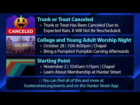 10-26-2025 || Hunter Street Worship Service