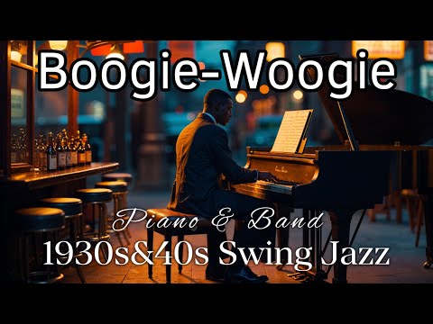 Boogie-Woogie 1930s&40s Swing Jazz✨[Piano & Band, Vintage] Swing Jazz with the Gentle Wind of Autumn