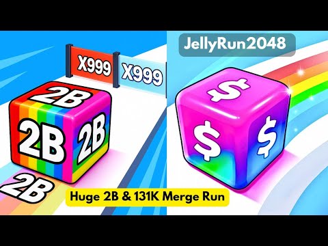 Jelly Run 2048 – HUGE 2B & 131K Merge Run! | Jelly Number Run 3D | Max Level