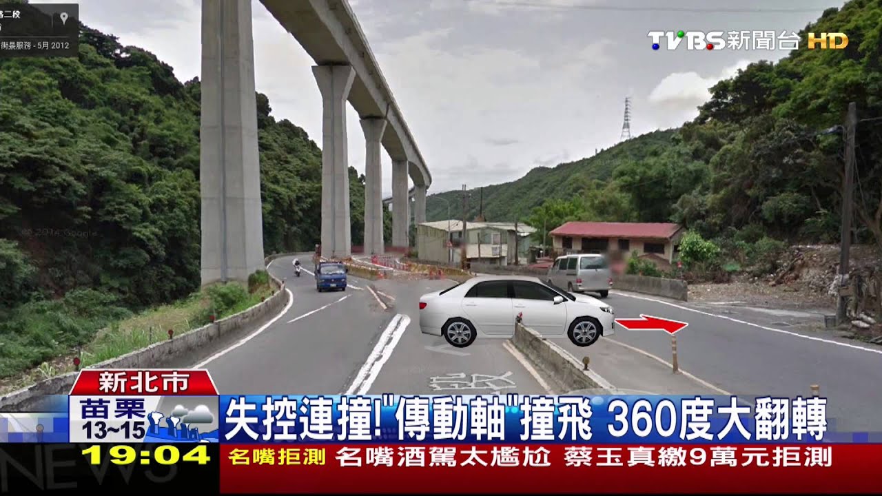 失控連撞!「傳動軸」撞飛 360度大翻轉