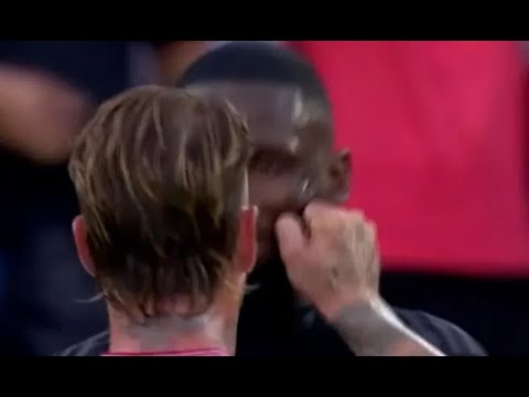 Ramos kneift Rüdiger Antonio in die Wangen und tickt aus